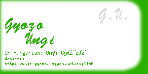 gyozo ungi business card